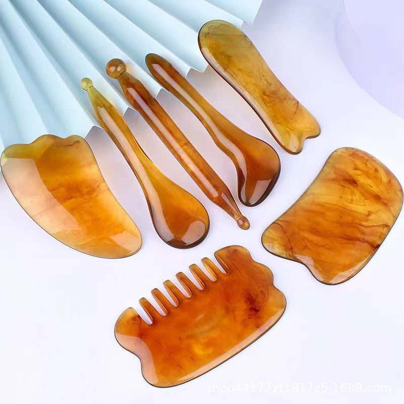 Universal Gua Sha Set for Body and Facial Massage noire