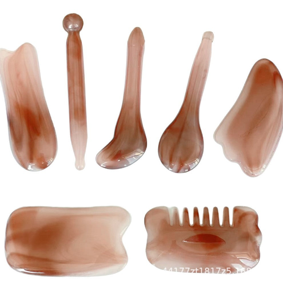 Universal Gua Sha Set for Body and Facial Massage noire